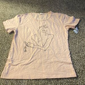 Pink shirt from Plato’s closet but originally from Romwe!